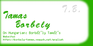 tamas borbely business card